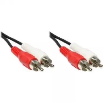 GoodConnections stereo RCA audio kabel, 2x RCA utikač na 2x RCA utikač, 1,5 m, crni 5901-D