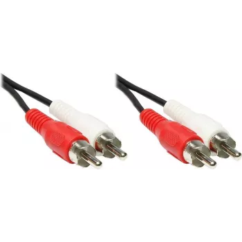 GoodConnections stereo RCA audio kabel, 2x RCA utikač na 2x RCA utikač, 1,5 m, crni 5901-D