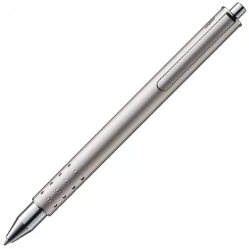 LAMY Swift Palladium roller olovka - uvlačiva kopča, metalno kućište, srednja crna tinta 1226052