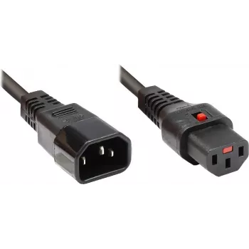 Good Connections Alcasa 1600-IEC10 mrežni kabel C14 na C13, utikač/utičnica, ravni, 1 m, crni