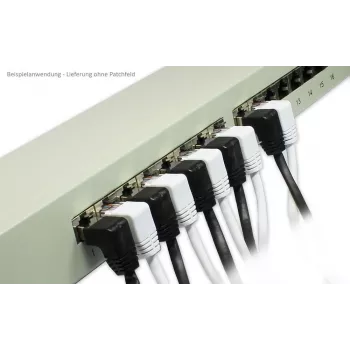 GoodConnections Cat. 5e F/UTP patch kabel, bijeli, RJ45 zakrivljen 90° prema dolje, 1m 805W-010WI