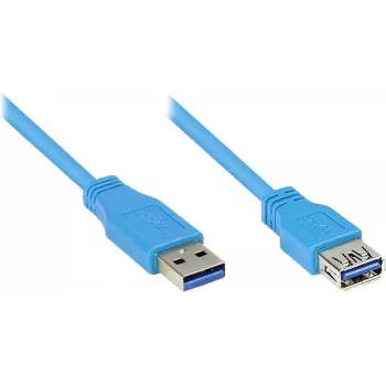 GoodConnections USB 3.0 produžni kabel A utikač na A utičnicu, plavi, 1 m (2711-B01)