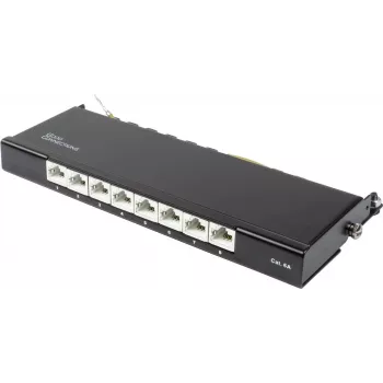 GoodConnections Alcasa GC-N0118 Cat.6a oklopljeni keystone modul, bez alata, RJ45, 10G, crni