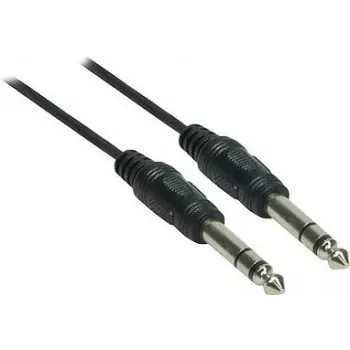Good Connections 6,3mm jack na 6,3mm jack audio kabel, 1,5m, poniklan, crni 1963-015