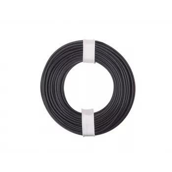 Donau Elektronik 175-011 LiY Stranded Hook-Up Wire 1 x 0.75 mm² Black