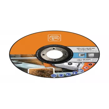 Fein 63709013010 ravna rezna ploča 125 mm x 22,23 mm, debljina 1,0 mm, za nehrđajući čelik i metal, 25 kom.