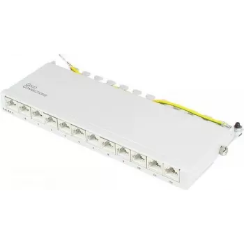 GoodConnections Alcasa GC-N0120 Cat.6a oklopljeni keystone modul, RJ45 na IDC bez alata, 10GBase-T, sivi, kućište od cinka