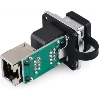 GoodConnections Alcasa IC06-R302 industrijski RJ45 spojnik, IP65/IP67, sivi, cink kućište, -40 do 80°C