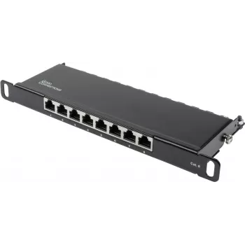 GoodConnections Alcasa GC-N0124 Cat6 oklopljeni RJ45 keystone modul - bez alata, Gigabit Ethernet, crni