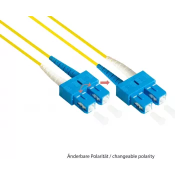 GoodConnections LW-930LS OS2 single-mode duplex optički patch kabel, LC/SC, 9/125, 30 m