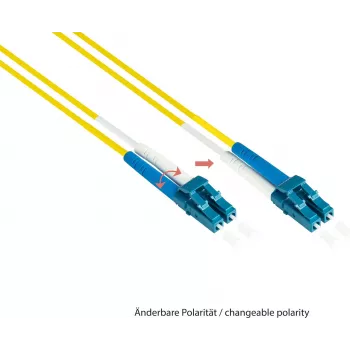 GoodConnections LW-930LS OS2 single-mode duplex optički patch kabel, LC/SC, 9/125, 30 m