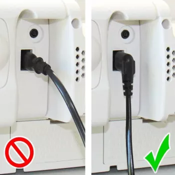 Good Connections euro strujni kabel, euro utikač na IEC C7 utičnicu, obostrano 90° zakrenut, bijeli, 0,75 m (1550-ZW007W)