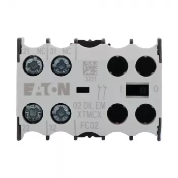 EATON 4-Pole Auxiliary Contact Block 31DILE, 3NO+1NC Positively Driven, Front Mount, for DILM7-DILM38 048912