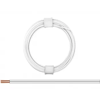 Donau Elektronik 114-55 Litz Wire 2 x 0.08 mm² White 5 m