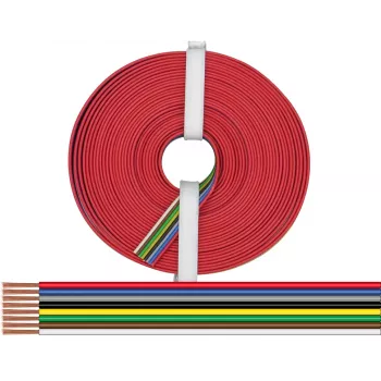 Donau Elektronik 225-885-10 8-Core Stranded Wire 0.25 mm², 10 m, Multi-Colour