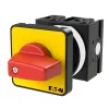 Eaton T0-2-1/E-RT 3-Pole Switch, Black/Red/Yellow 011082