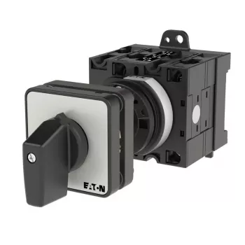 Eaton T3-3-8401/Z Toggle Switch, 3-Pole, Black/Metallic 035739