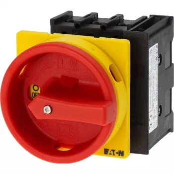 EATON P1-32/EA/SVB/HI11 glavni prekidač, 3-polni, 32 A, ugradnja u razvodnu ploču, crveno-žuti 072567