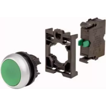 Eaton M22-D-G-K10-BVP tipkalo, zeleno, plastični prednji prsten, 1NO 110934