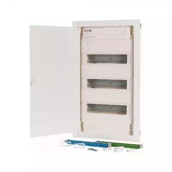 Eaton KLV-36HWP-F nadžbukni razvodni ormar, 3 reda, 36 modula, prozirna vrata, bijeli 178810