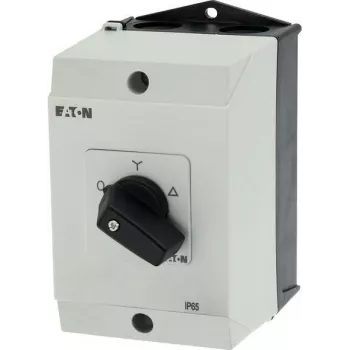 Eaton T0-4-8410/I1 3-polna preklopka UKLJ-ISKLJ, 20 A, prednja montaža, crno-bijela 207140