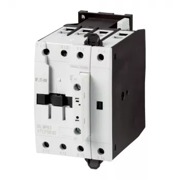 Eaton DILMP63 snažni kontaktor, 3-polni, 63 A, 230 V AC 50 Hz / 240 V AC 60 Hz zavojnica, 1 NO + 1 NC, IP00 109855