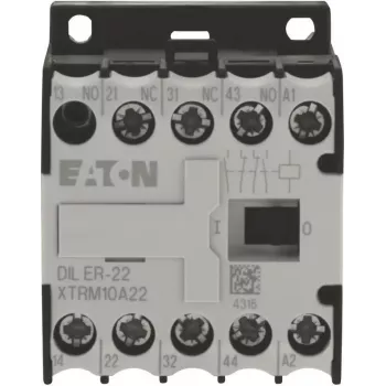 Eaton DILER-22 Mini Contactor, 4-Pole, 2NO+2NC, 24 V AC Coil 010344
