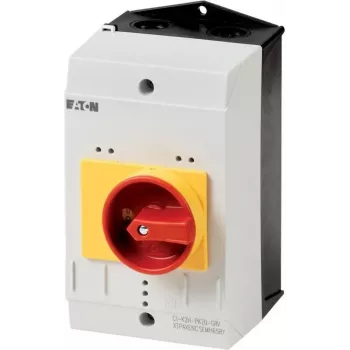 Eaton CI-K2 prazno kućište s prekidačem za nužno isključivanje, 160 x 100 x 130 mm, sivo/crveno/žuto 219655