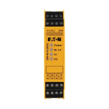 Eaton ESR5-NO-31-230VAC sigurnosni relej, 230V AC, 3 NO sigurnosna kontakta, 1 NC pomoćni, DIN tračnica 119380