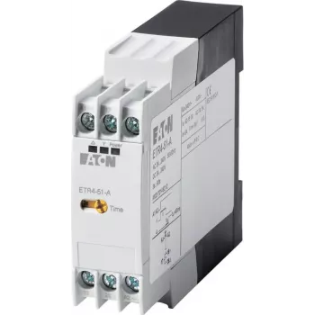 Eaton ETR4-51-A zvjezda-trokut vremenski relej, 24-240V AC/DC, 3-60s, 2 izmjenična kontakta, DIN tračnica 031884
