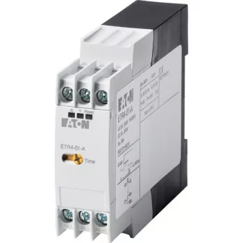 Eaton ETR4-51-A zvjezda-trokut vremenski relej, 24-240V AC/DC, 3-60s, 2 izmjenična kontakta, DIN tračnica 031884