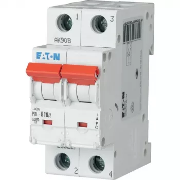 Eaton PXL-B10/2 zaštitni prekidač, 1-polni, B-karakteristika, 10 A, 6 kA, montaža na DIN tračnicu 236227