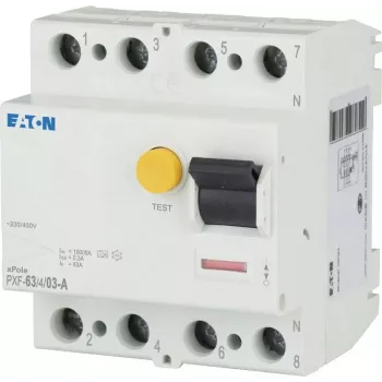 Eaton PXF-63/4/03-A zaštitni prekidač diferencijalne struje (RCCB), 63 A, 4-polni, 300 mA, tip A 236804