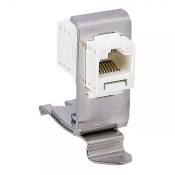 EATON podatkovni sučeljni modul ZSD-ZWR-RJ45, RJ45 na vijčane stezaljke, DIN tračnica, Cat.5e, oklopljeni, svijetlosivi 171507