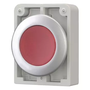 Eaton M30C-FDL-R plosnati okrugli kromirani crveni aktuator tipke 182926