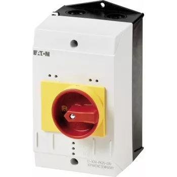 Eaton CI-K2-PKZ0-NA-GR prazno kućište s prekidačem za nužno zaustavljanje, 160 x 100 x 100 mm, žuto-crveno 262681