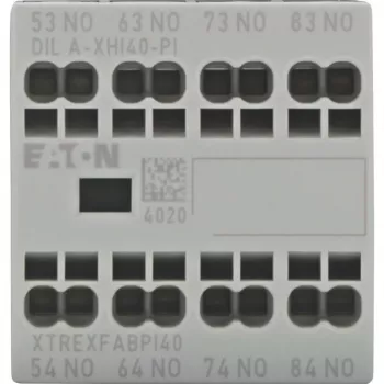 Eaton DILA-XHI40-PI pomoćni kontaktni blok, 4 NO, prednja montaža, push-in stezaljke 199317