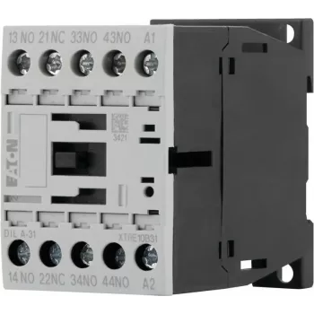Eaton DILA-31 Auxiliary Contactor 24 VDC 3 NO + 1 NC Screw Terminals 1.6 kW