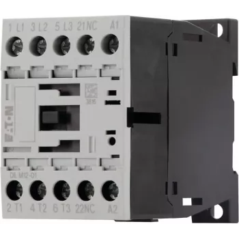 Eaton DILM12-01 3-Pole Motor Contactor, 230 V AC / 240 V AC Coil, 12 A, 1 NC Auxiliary 276865