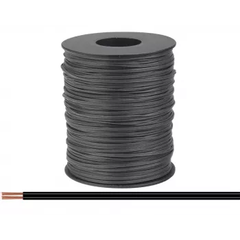 Donau Elektronik 114-11-100 licna 2 x 0,08 mm², crna, 100 m