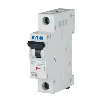Eaton FAZ-S2/1 zaštitni prekidač 2-polni 1 A tip S 10 kA 278607