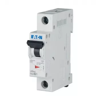 EATON FAZ-B2/1 zaštitni prekidač strujnog kruga, 1-polni, tip B, 2 A, 6 kA, 230/400 V AC, montaža na DIN tračnicu, termomagnetski 278523