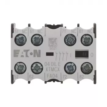 EATON 04DILE pomoćni kontaktni blok, 4 NC, prisilno vođen, prednja montaža, za DILM7-DILM38 kontaktore 010256