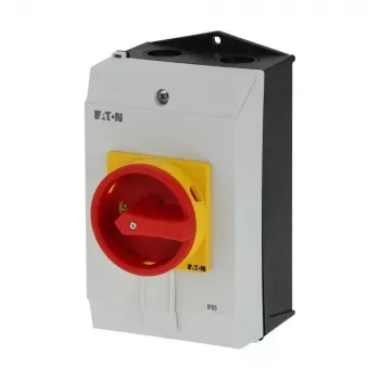Eaton P1-40/I2H/SVB prekidač UKLJUČENO-ISKLJUČENO s prekidačem za nužno isključivanje, zaključiv, 40 A, 690 V, 1 x 90°, sivo/crno/crveno/žuto 199922
