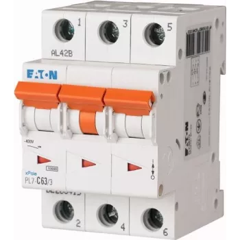 Eaton PXL-C63/3 prekidač za zaštitu strujnog kruga 3-polni C 63A 6kA 236432