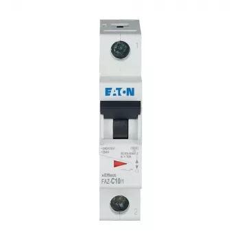 Eaton FAZ-C10/1 zaštitni prekidač strujnog kruga, 1-polni, C-karakteristika, 10 A, 240/415 V AC 278557