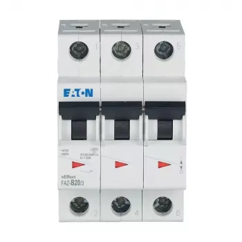 Eaton FAZ-B20/3 automatski osigurač, 3-polni, tip B, 20 A, 278848