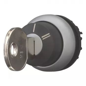 Eaton M22-WRS-X95 pogonski prekidač s ključem, 3 položaja, s uskočnicom, crni plastični prednji prsten, X95 ključ 228026