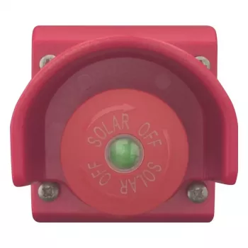 Eaton M22-SOL PV upravljački prekidač-rastavljač, 230V AC, 6A, 1NO+1NC, IP67/IP69K, sa zaštitnim prstenom 150644