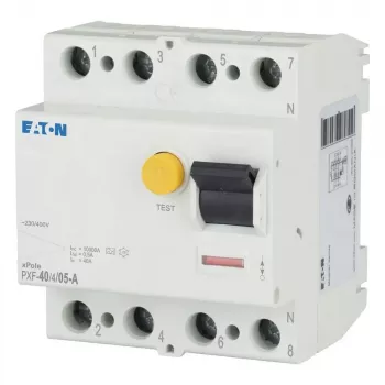 Eaton PXF-40/4/05-A zaštitni prekidač struje kvara (FI prekidač), 4-polni, 40 A, 50 mA, tip A 236779